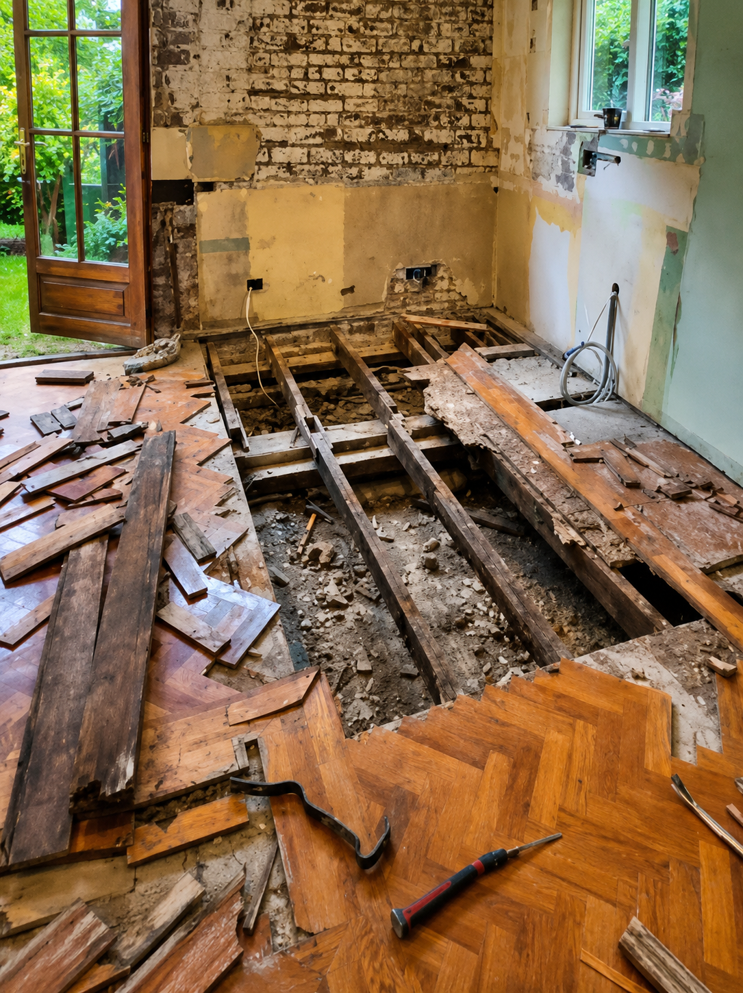 parquetry repair portraitform damaged parquetry floor