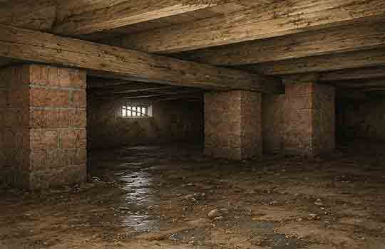 poor ventilation underfloor 